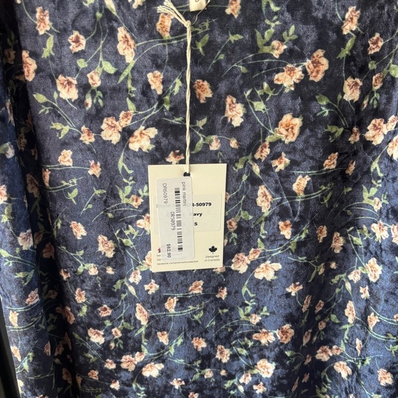 Pink Martini Velvety Floral Sleeveless Dress Adjustable spaghetti Straps NWT - Picture 6 of 6